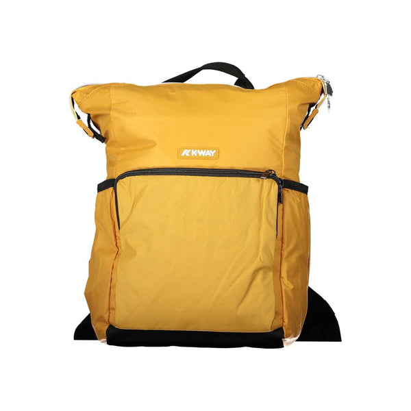 Yellow Polyamide Women Backpack K-WAY