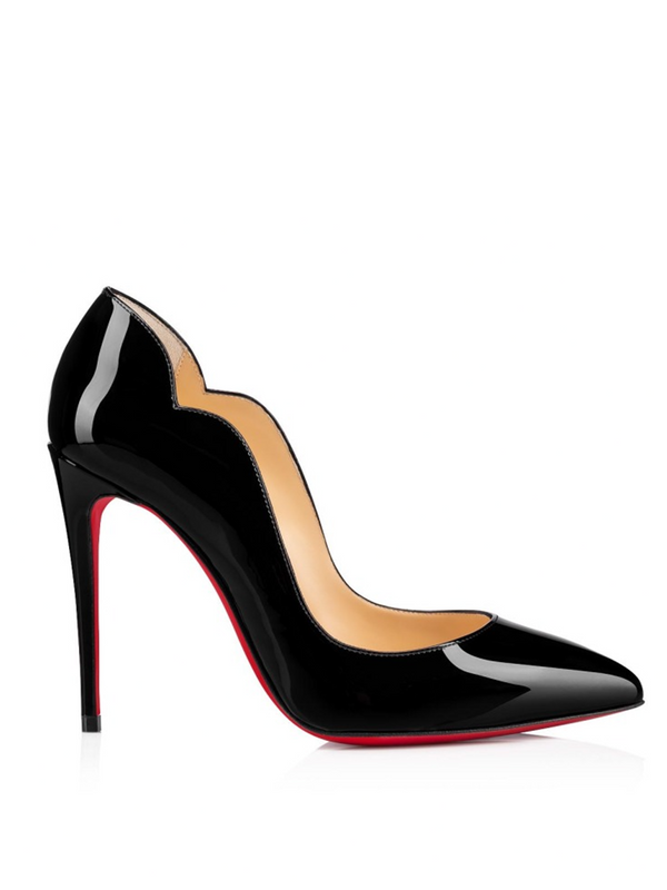 Black Patent Leather Hot Chick Pumps 100 Christian Louboutin