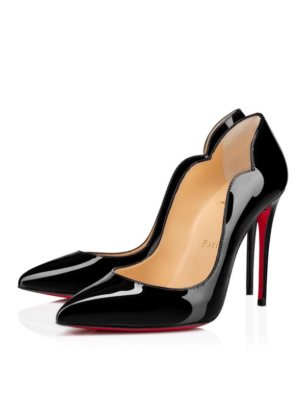 Black Patent Leather Hot Chick Pumps 100 Christian Louboutin