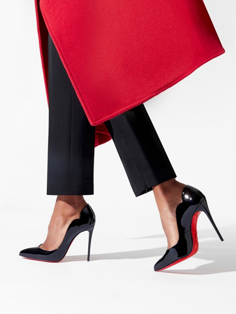 Black Patent Leather Hot Chick Pumps 100 Christian Louboutin