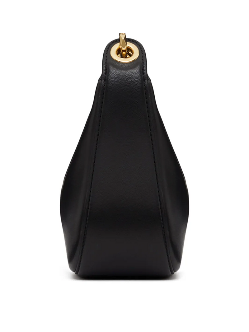 Black Leather Mini Hobo Vlogo Shoulder Bag Valentino Garavani