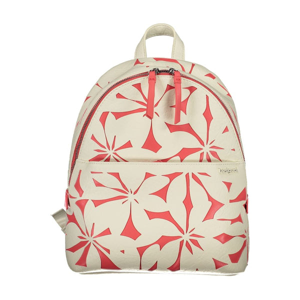 White Polyethylene Backpack Desigual