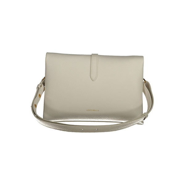 White Leather Handbag Coccinelle