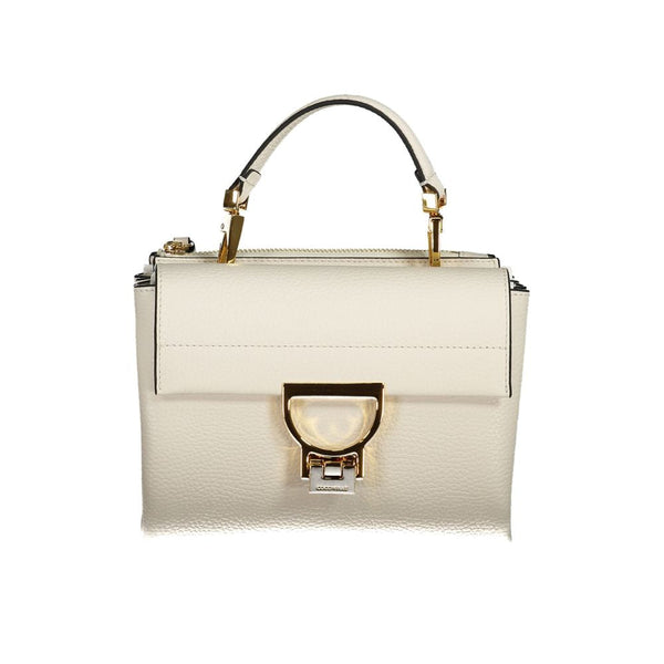 White Leather Handbag Coccinelle