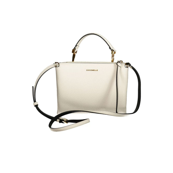 White Leather Handbag Coccinelle