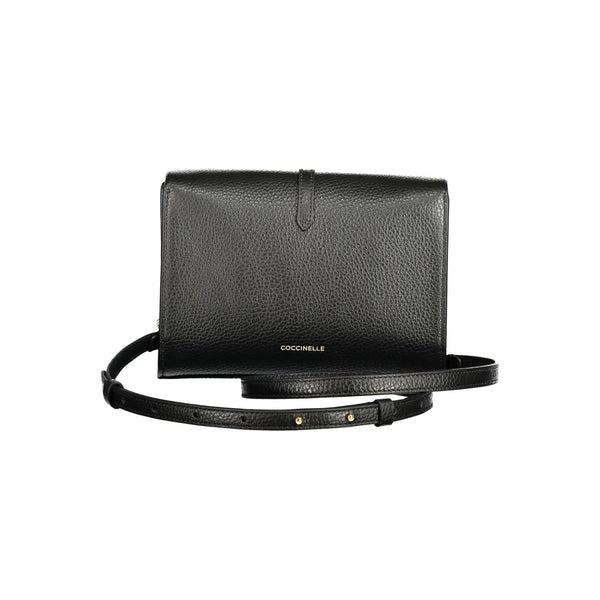 Black Leather Handbag Coccinelle