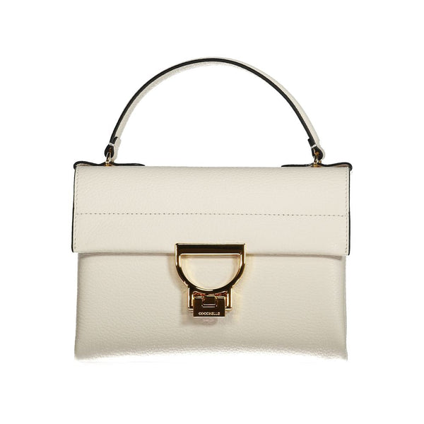 White Leather Handbag Coccinelle