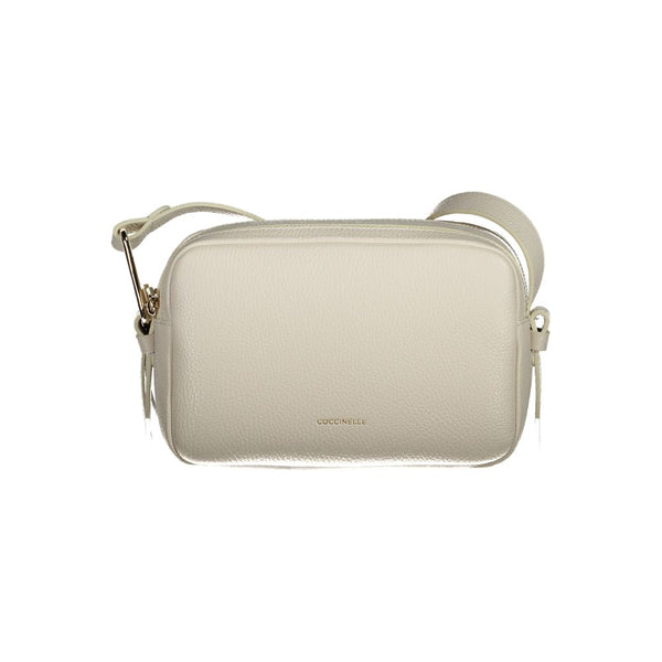 White Leather Handbag Coccinelle