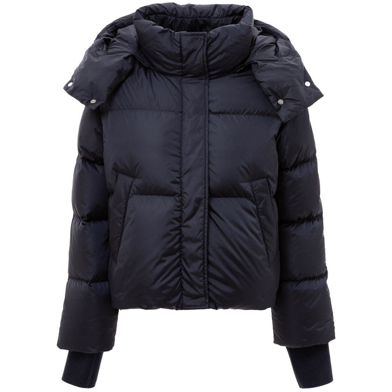Blue Polyamide Jackets & Coat Add