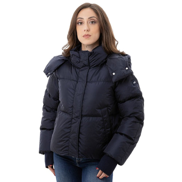 Blue Polyamide Jackets & Coat Add