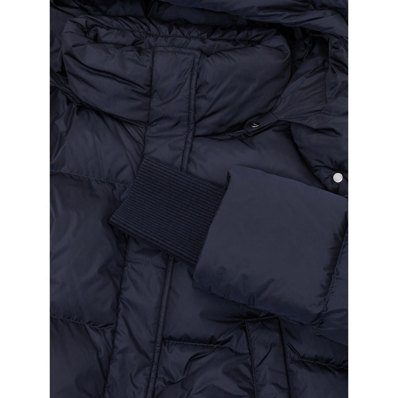 Blue Polyamide Jackets & Coat Add