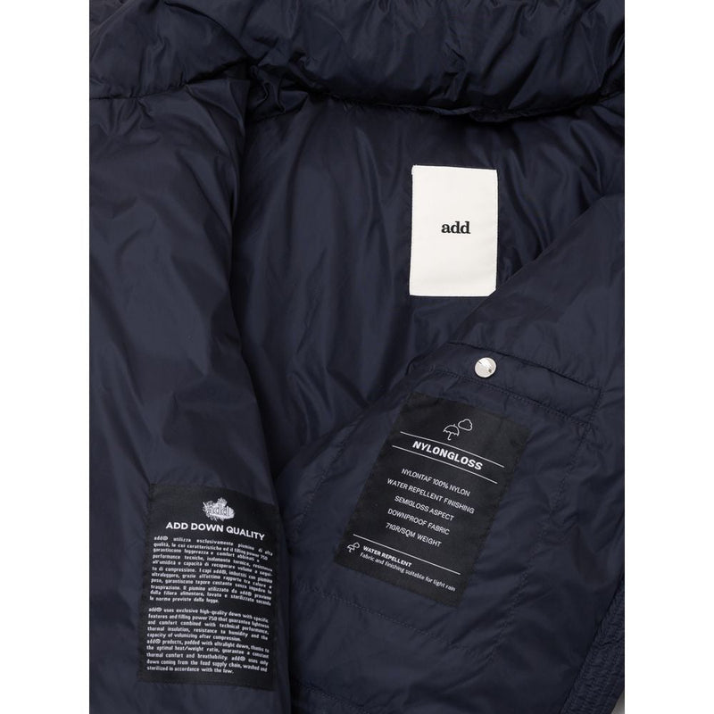 Blue Polyamide Jackets & Coat Add