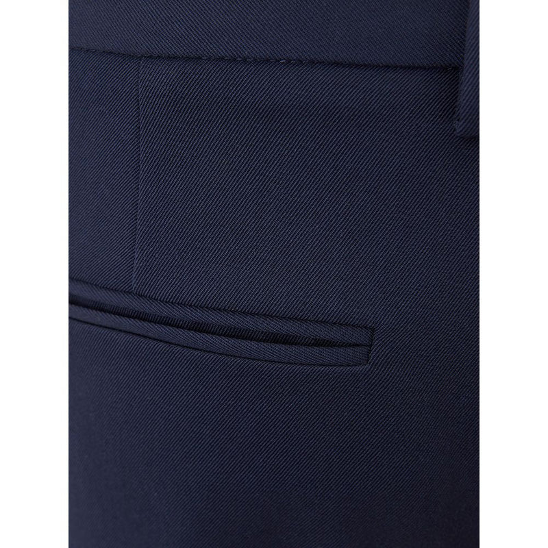 Elegant Blue Wool Pants for Women Lardini