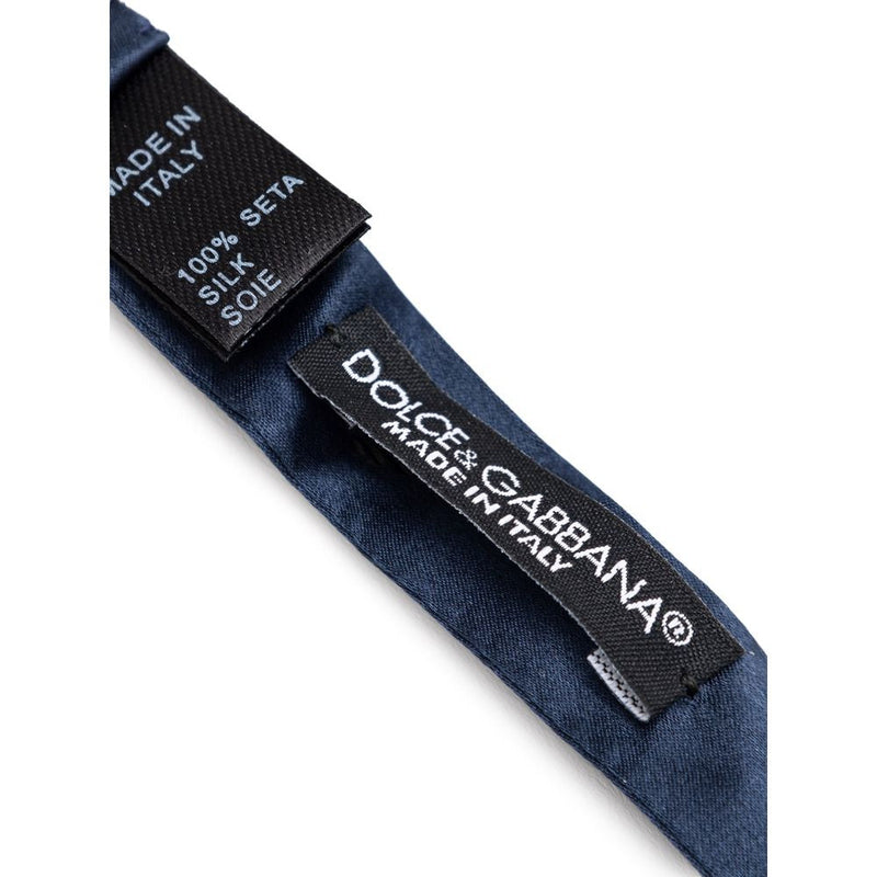 Blue Silk Ties & Bowty Dolce & Gabbana