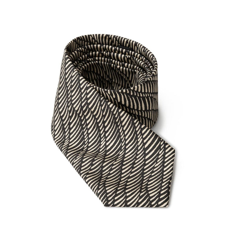 Black And White Silk Ties & Bowty Giorgio Armani
