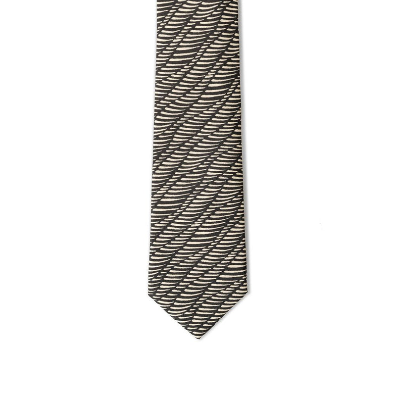 Black And White Silk Ties & Bowty Giorgio Armani