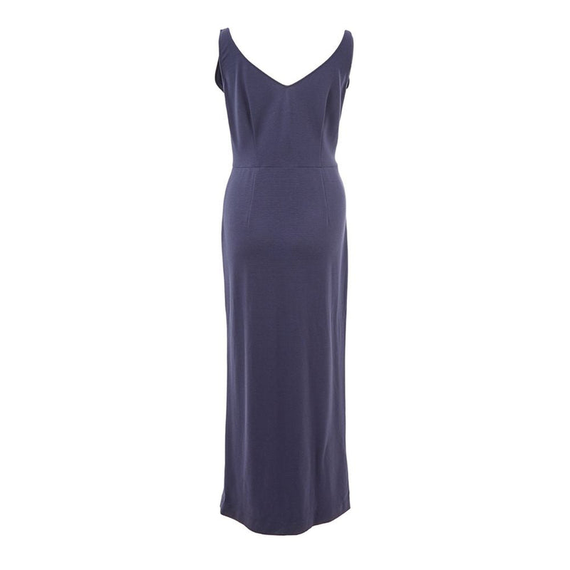 Blue Viscose Dress Lardini