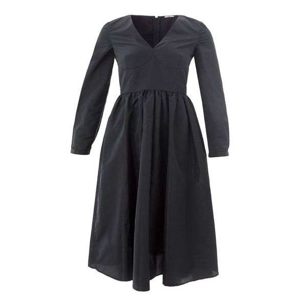 Elegant Black Polyester Dress Lardini