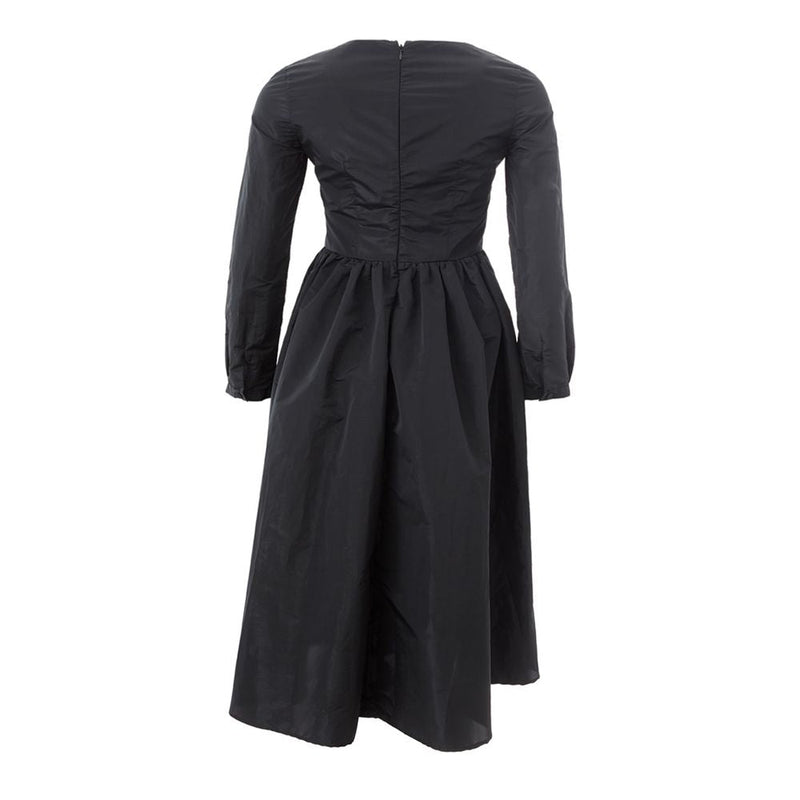 Elegant Black Polyester Dress Lardini