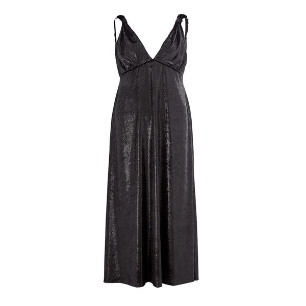Elegant Polyester Black Dress Lardini