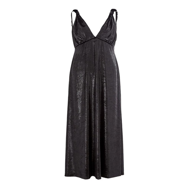Elegant Polyester Black Dress Lardini