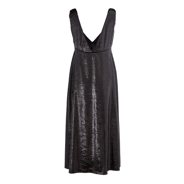Elegant Polyester Black Dress Lardini