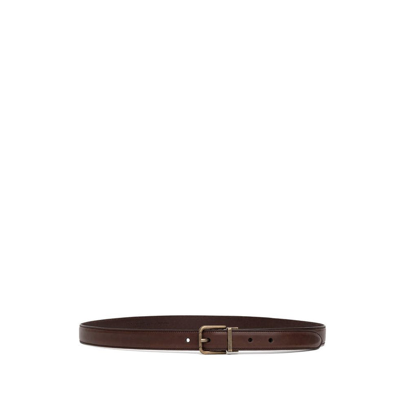 Brown Calfskin Belt Dolce & Gabbana