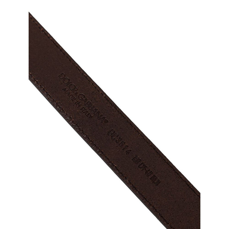 Brown Calfskin Belt Dolce & Gabbana