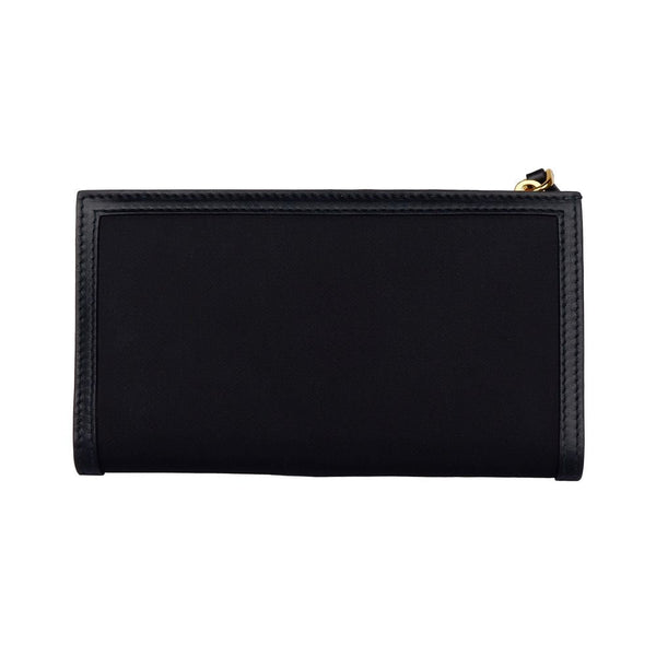 Black Leather Leather Leather Wallet Prada