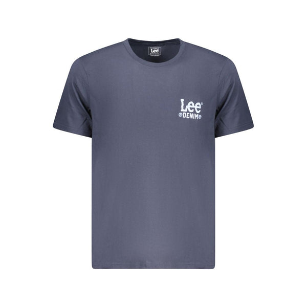 Blue Cotton Men T-Shirt Lee