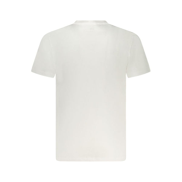 White Cotton Men T-Shirt Lee