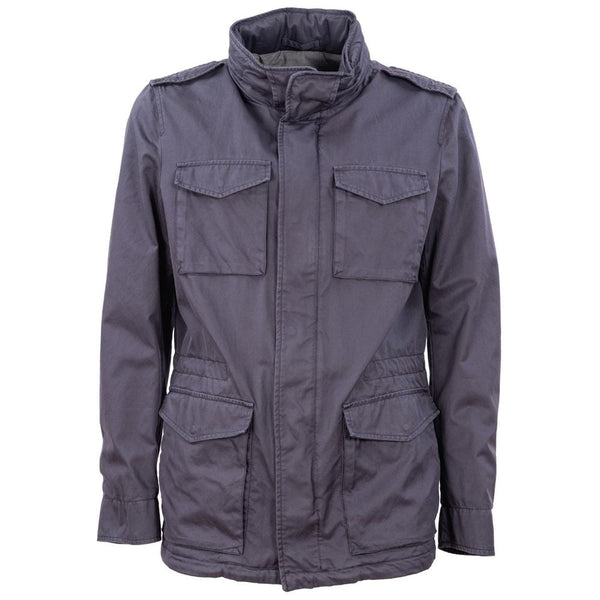 Blue Cotton Jacket Herno