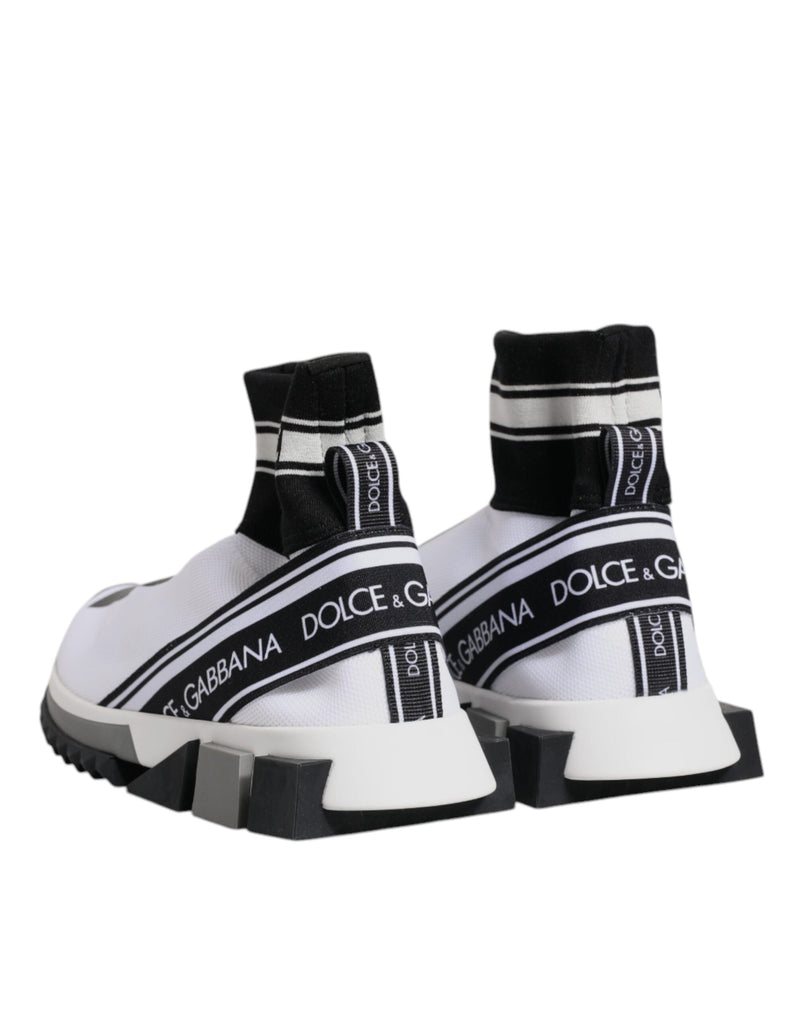 White Black Sorrento Socks Sneakers Shoes Dolce & Gabbana