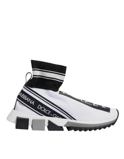 White Black Sorrento Socks Sneakers Shoes Dolce & Gabbana