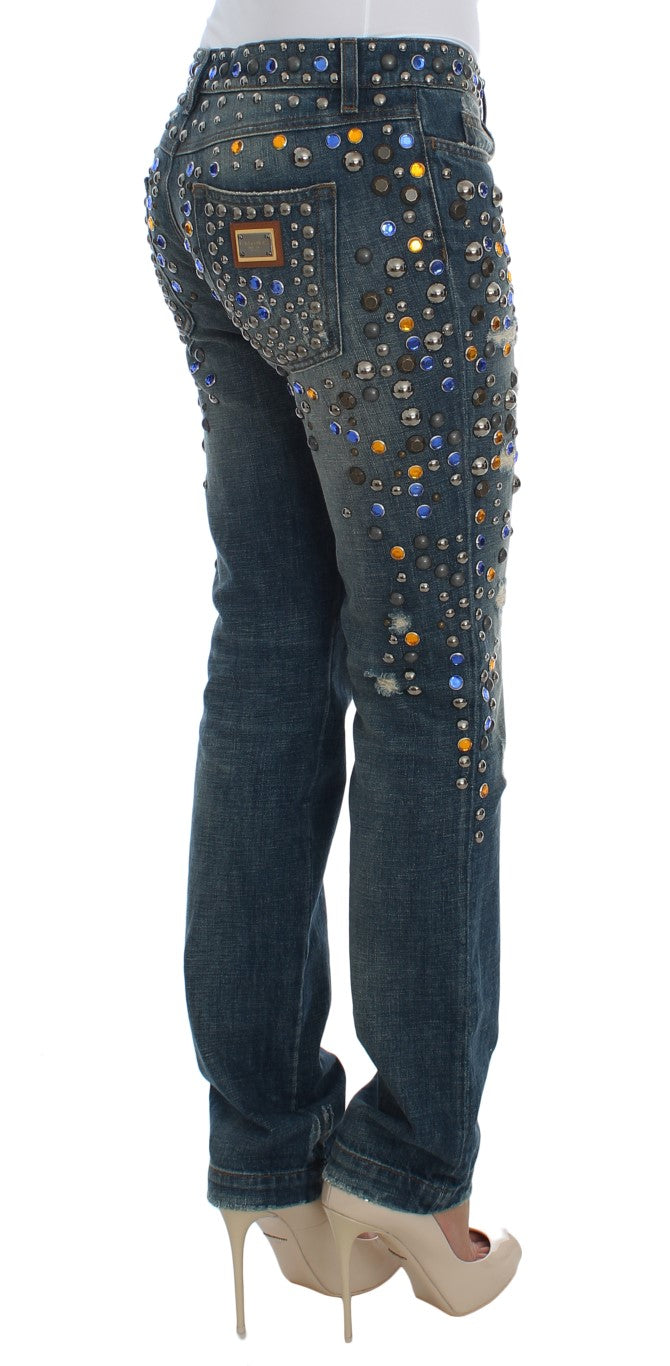 Enchanted Sicily Crystal Embellished Jeans Dolce & Gabbana