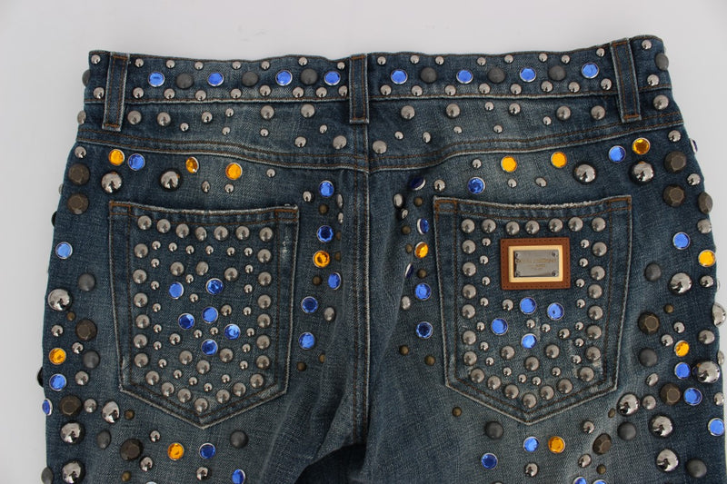 Enchanted Sicily Crystal Embellished Jeans Dolce & Gabbana