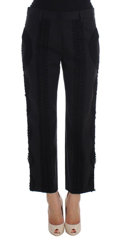 Elegant Black Torero Capri Pants Dolce & Gabbana