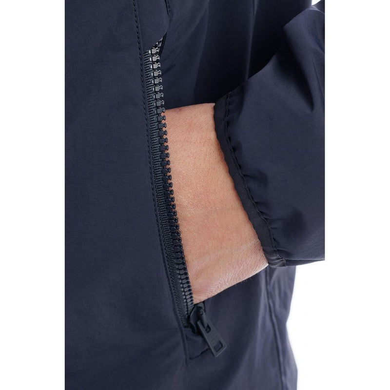 Blue Nylon Jacket Herno