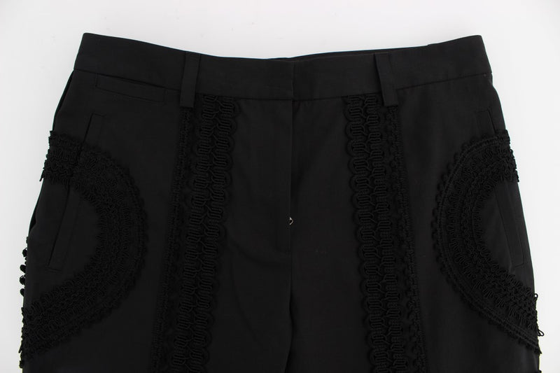 Elegant Black Torero Capri Pants Dolce & Gabbana