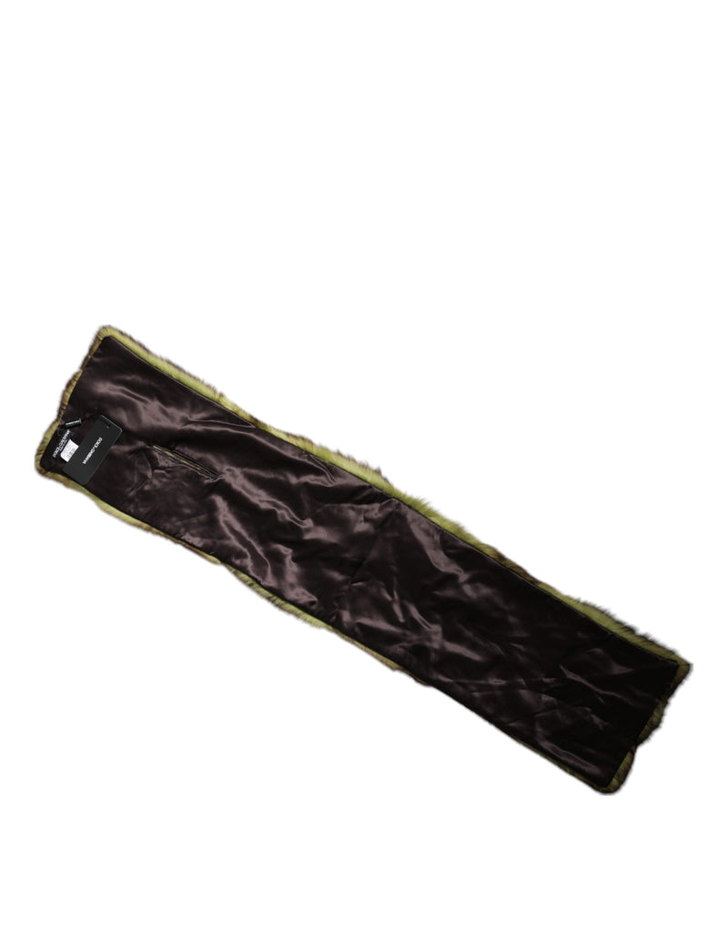 Multicolor Fur Shawl Neck Wrap Cover Collar Scarf Dolce & Gabbana