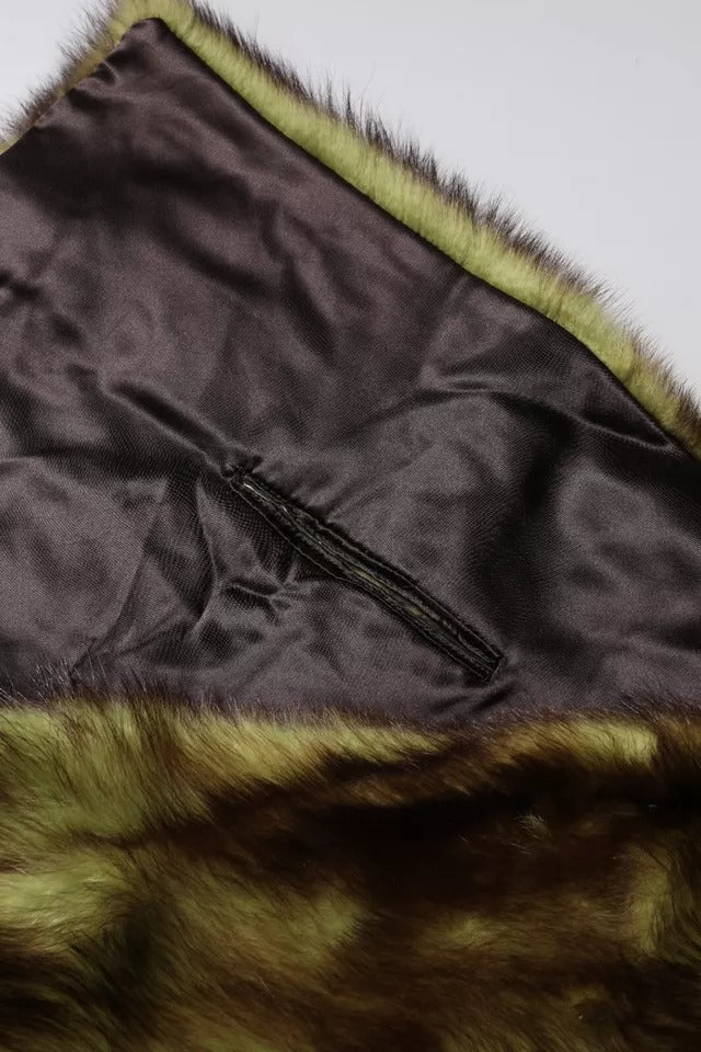 Multicolor Fur Shawl Neck Wrap Cover Collar Scarf Dolce & Gabbana