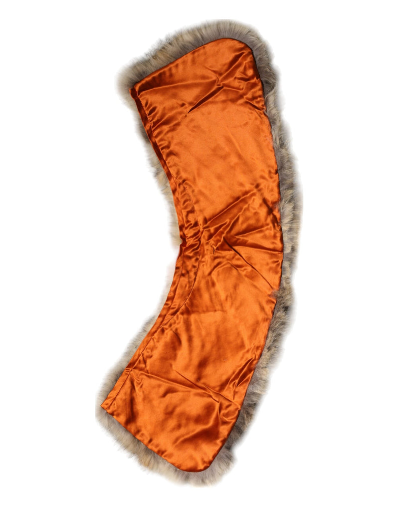 Brown Fur Shoulder Collar Neck Wrap Scarf Dolce & Gabbana