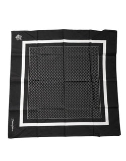 Black Polka Dots Cotton Handkerchief Scarf Dolce & Gabbana