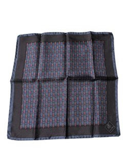 Dark Blue Beetle Square Handkerchief Scarf Dolce & Gabbana