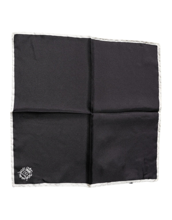 Black Crown Logo Square Handkerchief Scarf Dolce & Gabbana