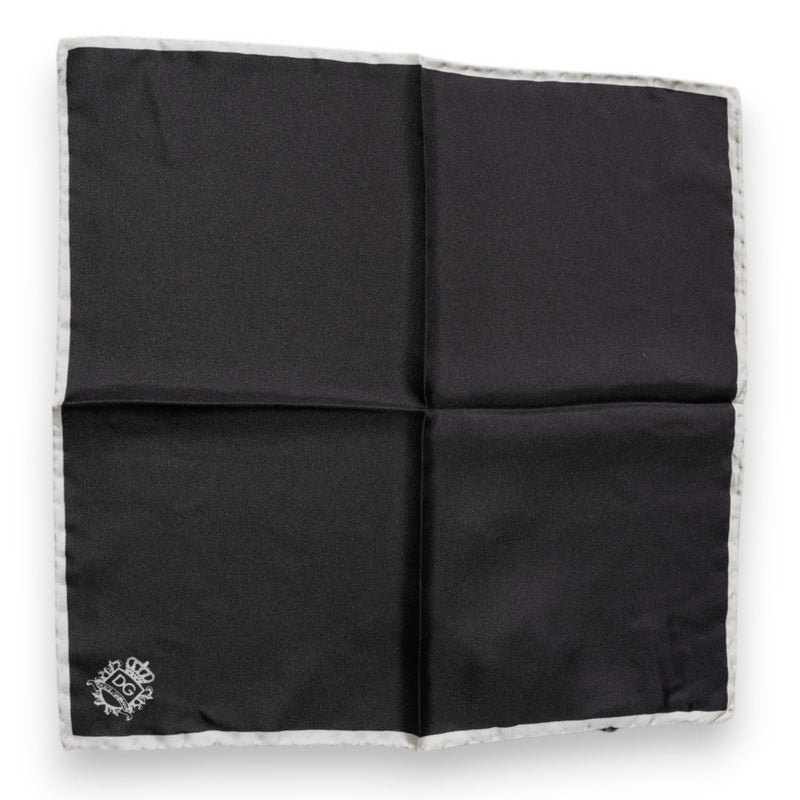 Black Crown Logo Square Handkerchief Scarf Dolce & Gabbana