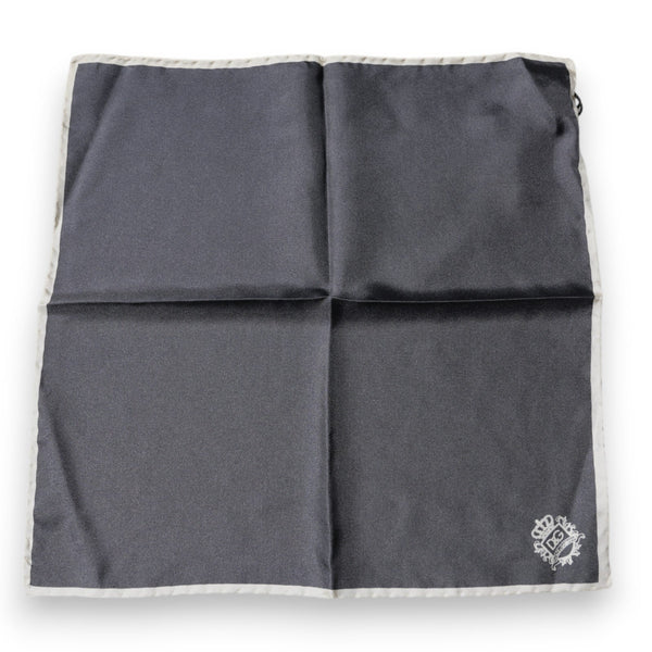Gray Crown Logo Square Handkerchief Scarf Dolce & Gabbana