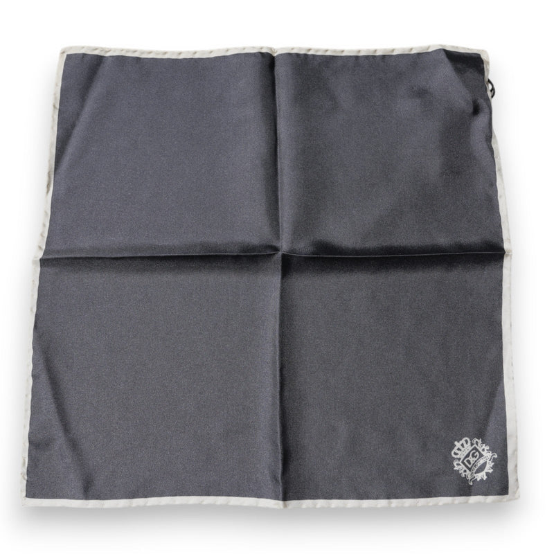 Gray Crown Logo Square Handkerchief Scarf Dolce & Gabbana