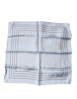Sky Blue Polka Dots Square Handkerchief Scarf Dolce & Gabbana