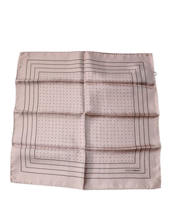 Pink Polka Dots Square Handkerchief Scarf Dolce & Gabbana